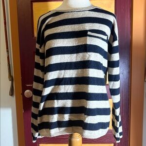 Chinti and Parker Cashmere Striped Sweater